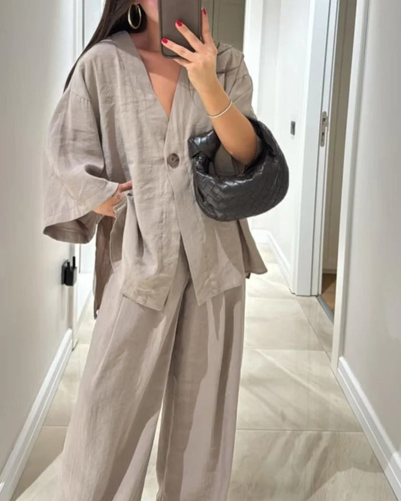 Romy™ | Ensemble deux pièces en lin
