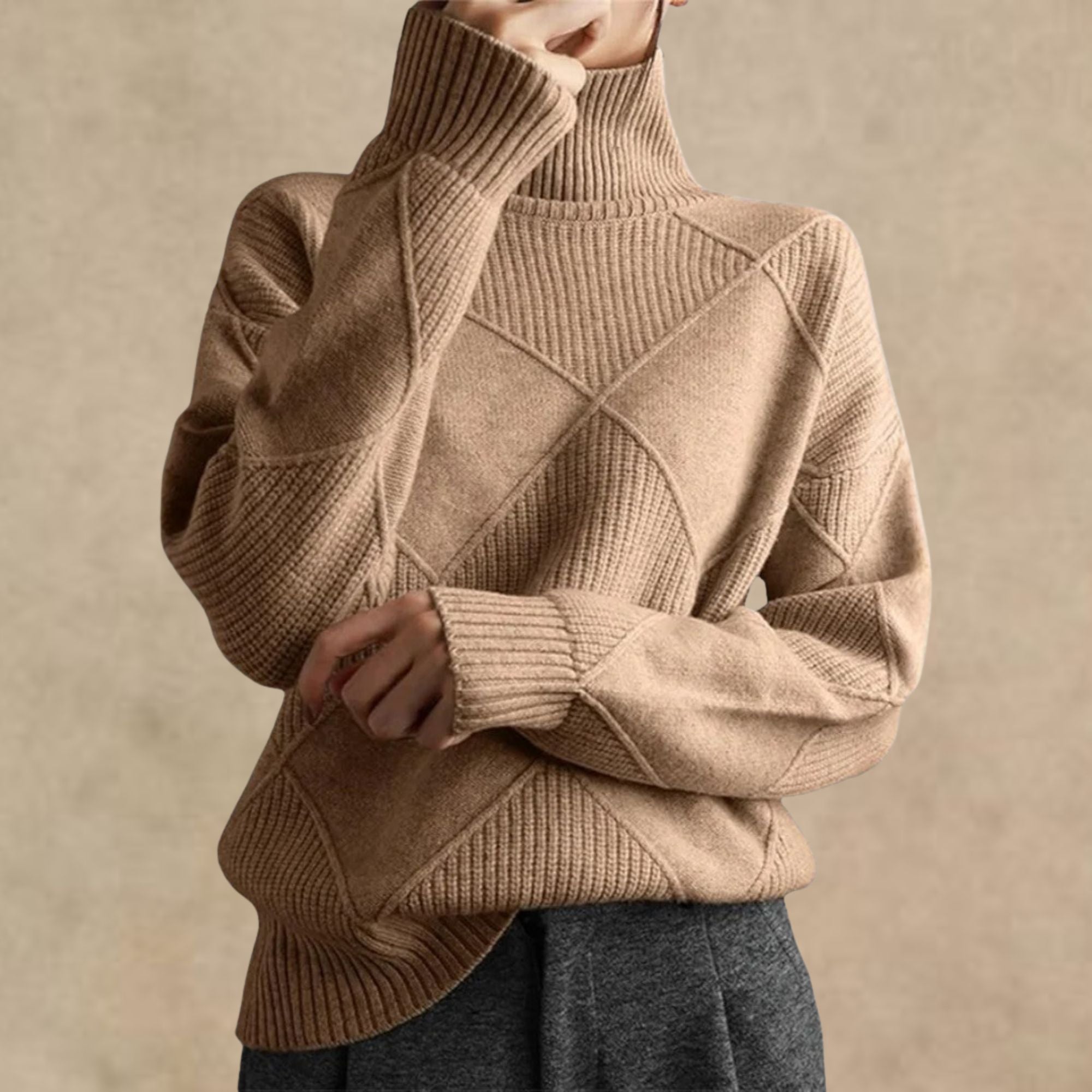 Solan Marseille | Pull à col roulé en cachemire de luxe