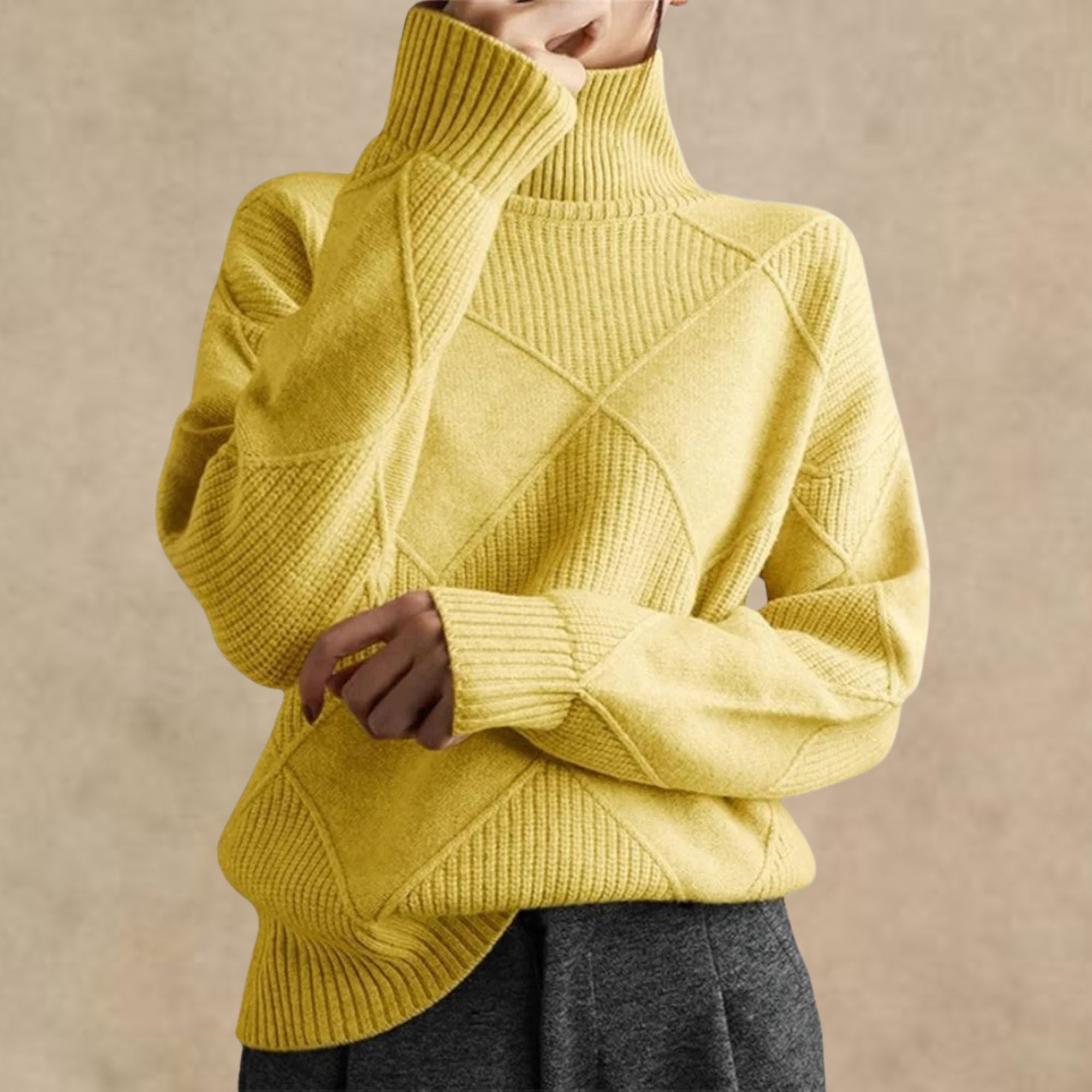 Solan Marseille | Pull à col roulé en cachemire de luxe