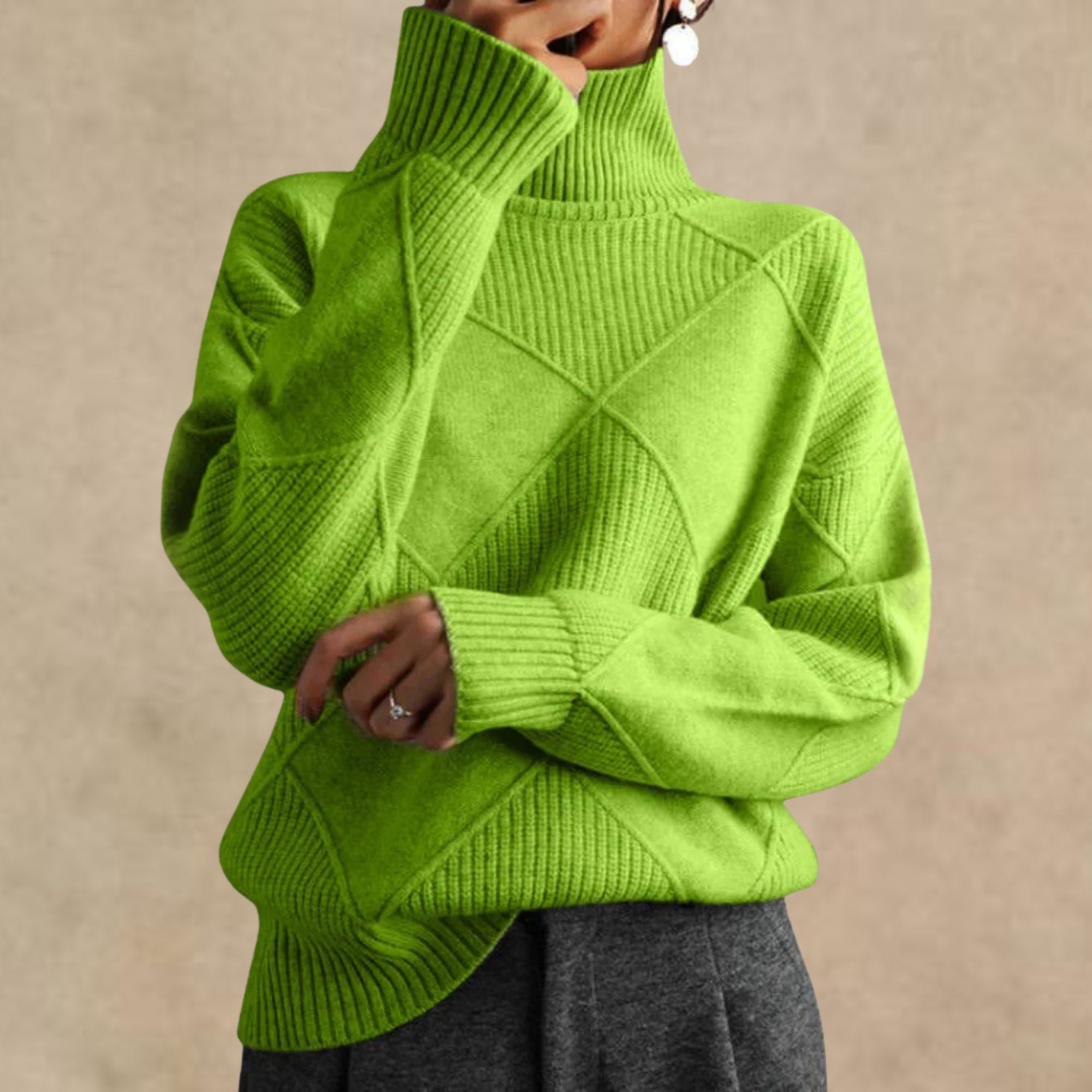 Solan Marseille | Pull à col roulé en cachemire de luxe