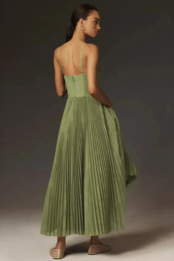 Robe Midi Amber – Vert