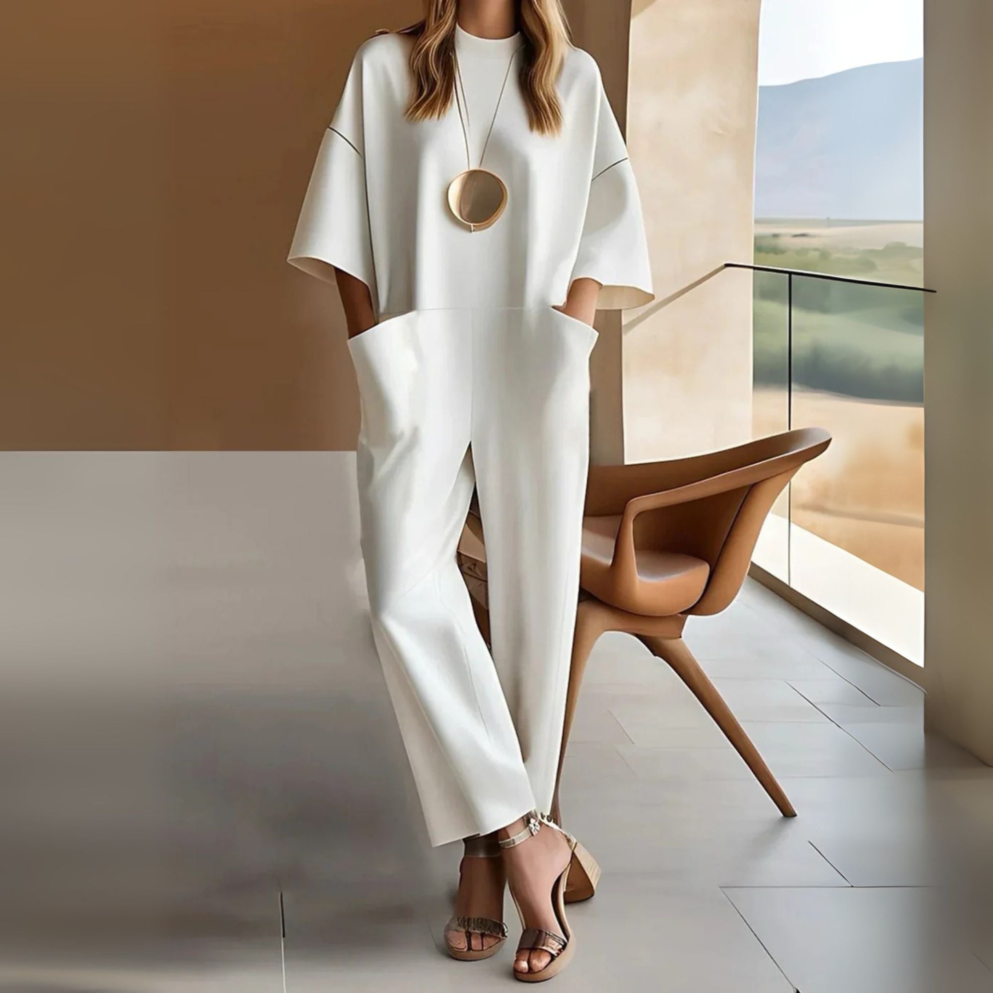 Solan Marseille | Combinaison Décontractée À Manches Amples Pour Femme