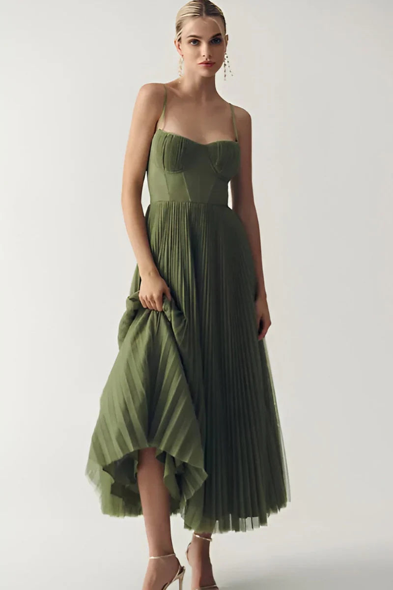Robe Midi Amber – Vert