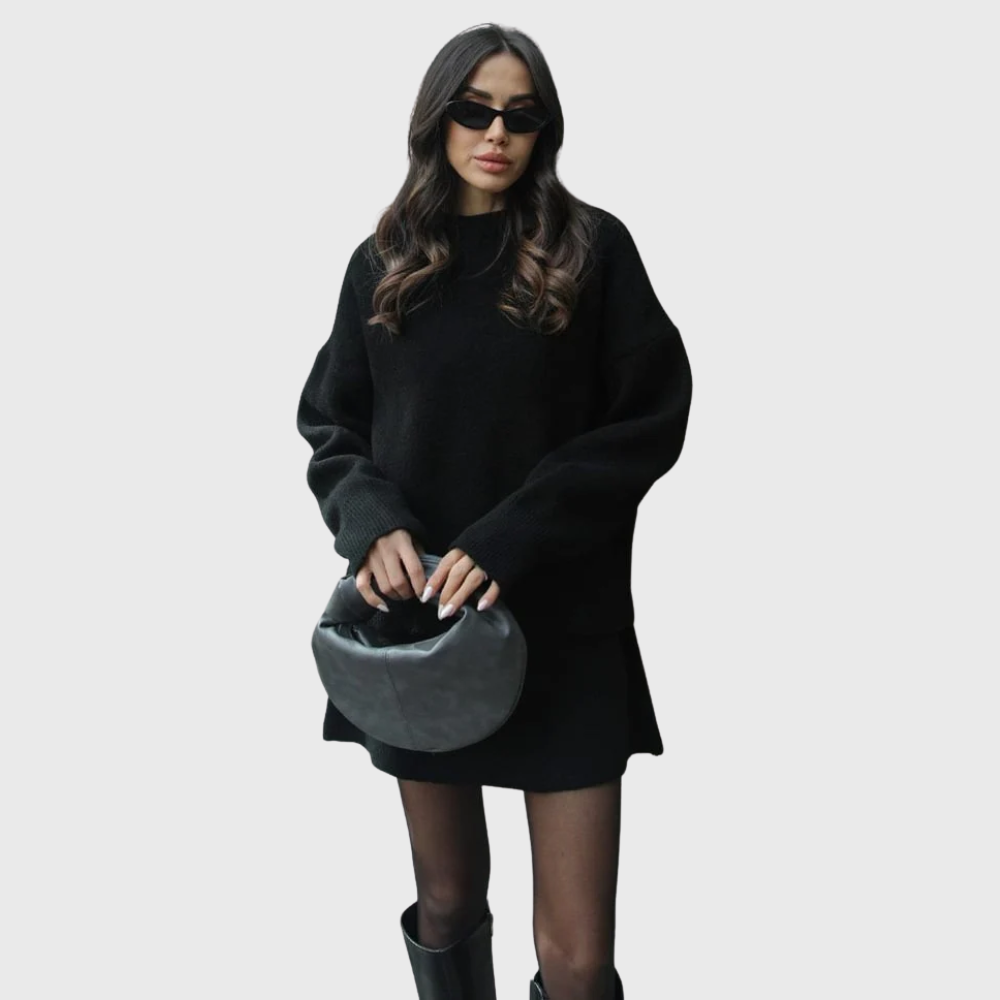 Solan Marseille | Ensemble douillet en maille avec pull et jupe