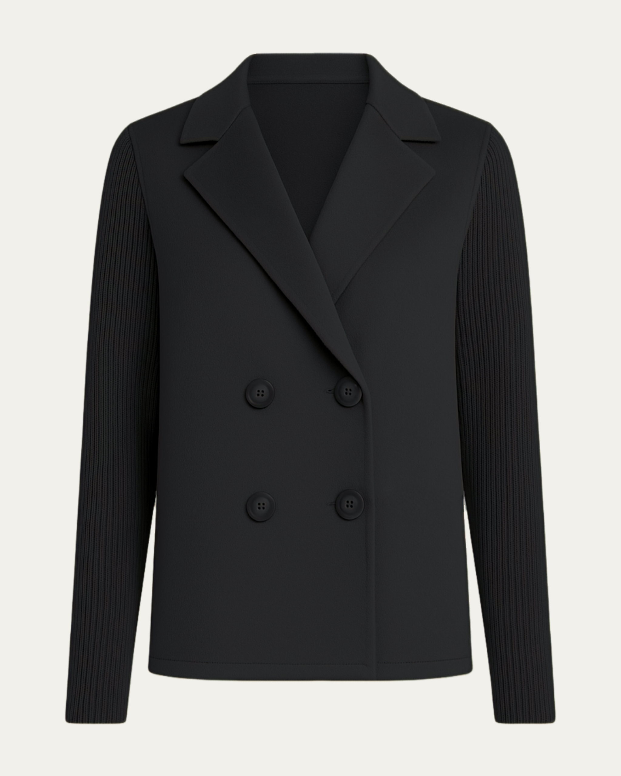 Elodie™ | Blazer Élégant à Manches Tricotées