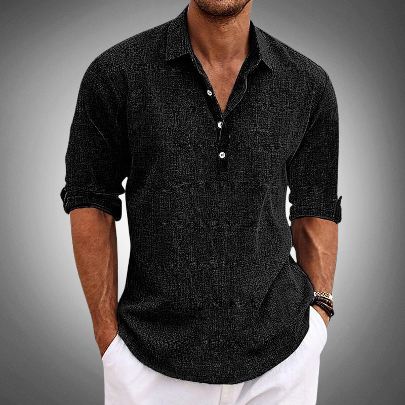 Lorenzo™ – La chemise en lin ultime pour une élégance décontractée