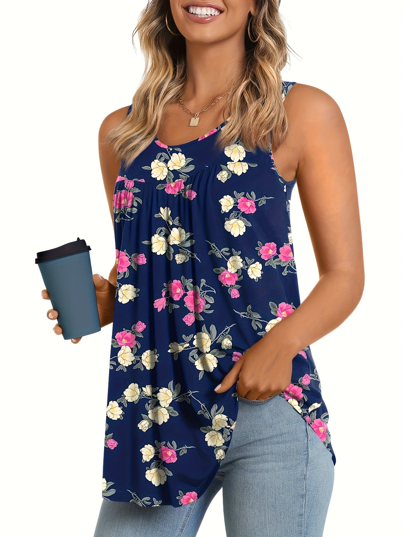 Laluna® | Débardeur fleuri élégant et léger