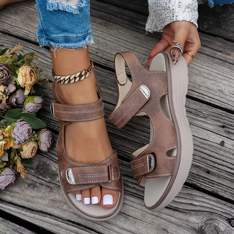 Alia™ – Sandales compensées confort avec bride à la cheville