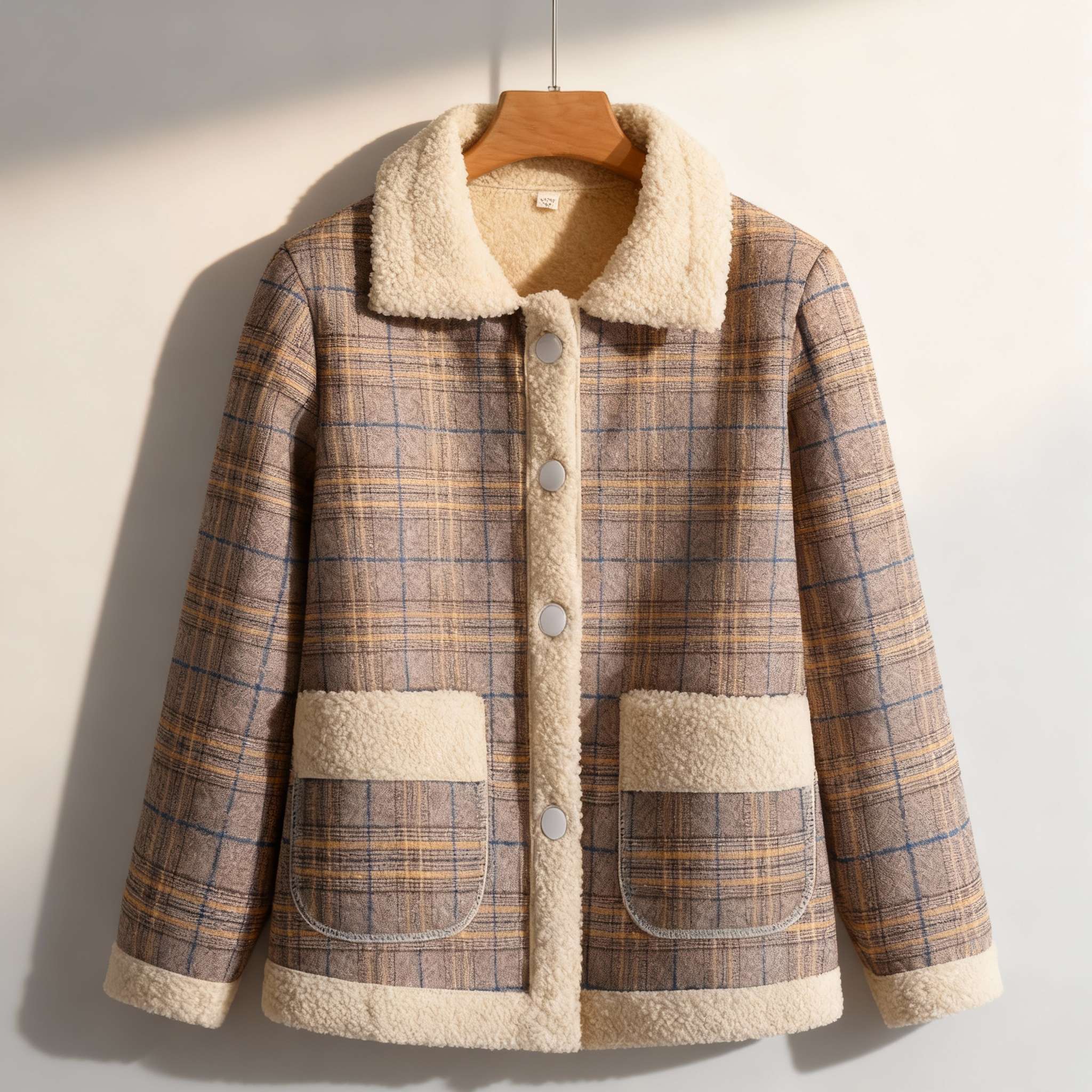 Solan Marseille | Veste à carreaux doublée polaire