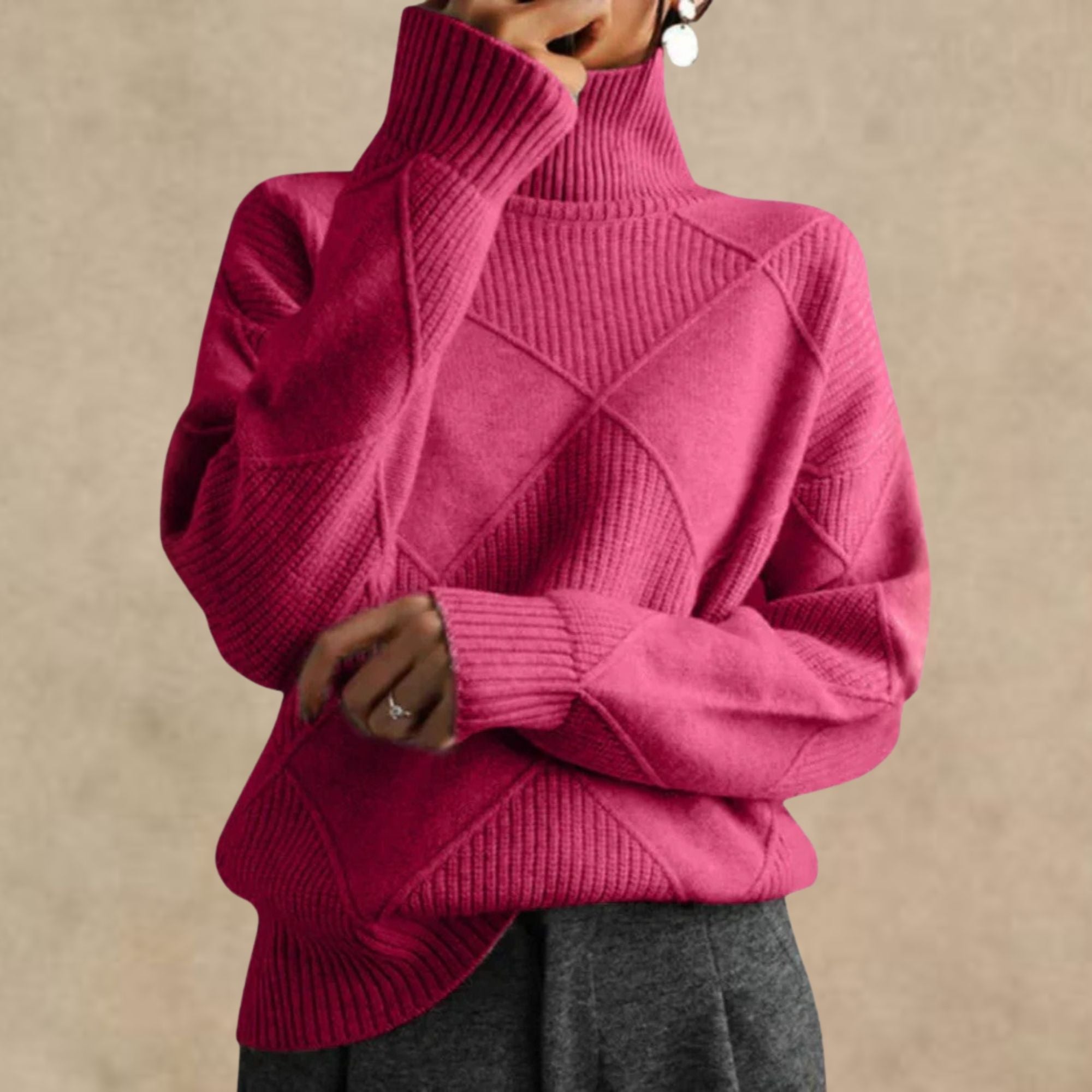 Solan Marseille | Pull à col roulé en cachemire de luxe