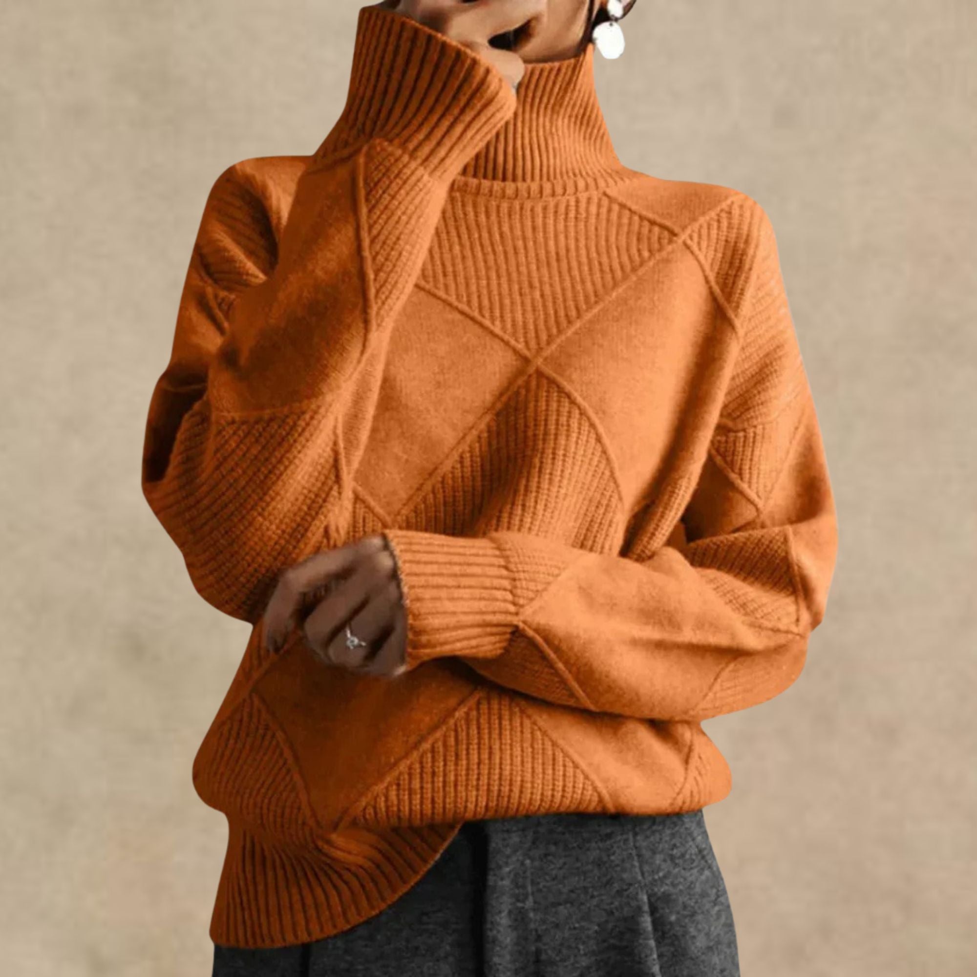 Solan Marseille | Pull à col roulé en cachemire de luxe