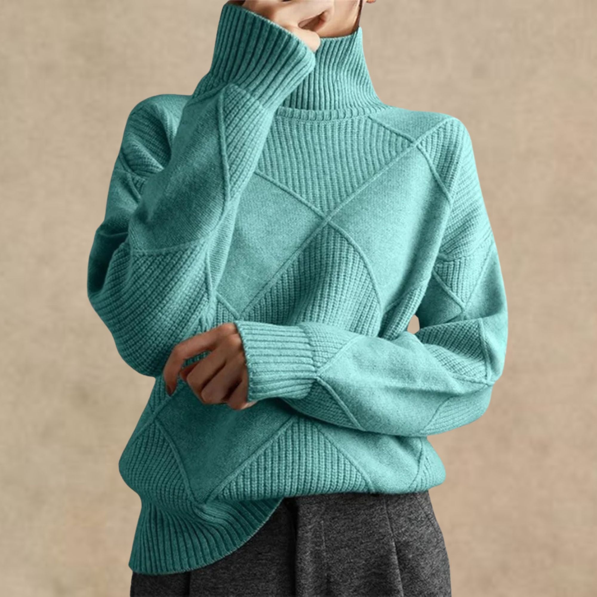 Solan Marseille | Pull à col roulé en cachemire de luxe