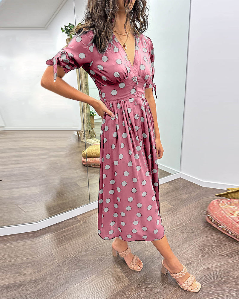 Auriane™ | Robe Élégante à Pois