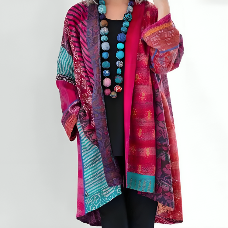 Kathleen™ | Gilet femme coloré et fluide