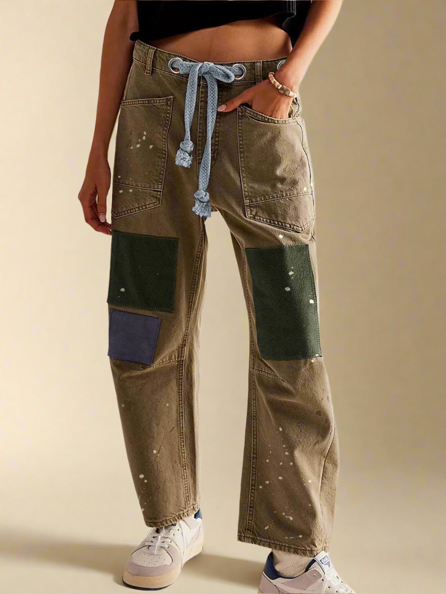 ALBA FIORELLA™ | Pantalon d’Artisan au Style Vintage