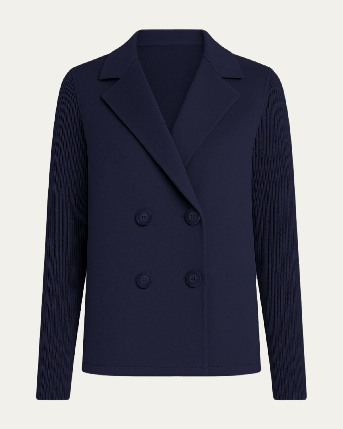 Elodie™ | Blazer Élégant à Manches Tricotées