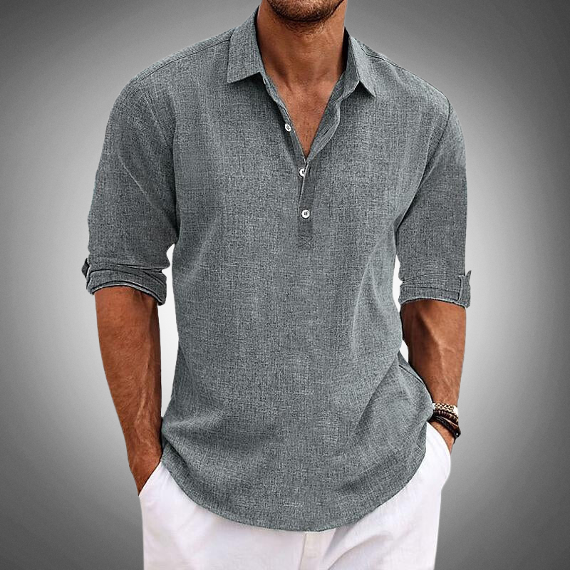 Lorenzo™ – La chemise en lin ultime pour une élégance décontractée