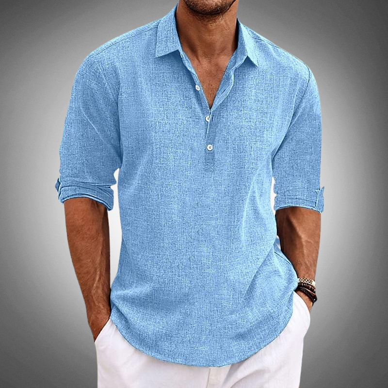 Lorenzo™ – La chemise en lin ultime pour une élégance décontractée