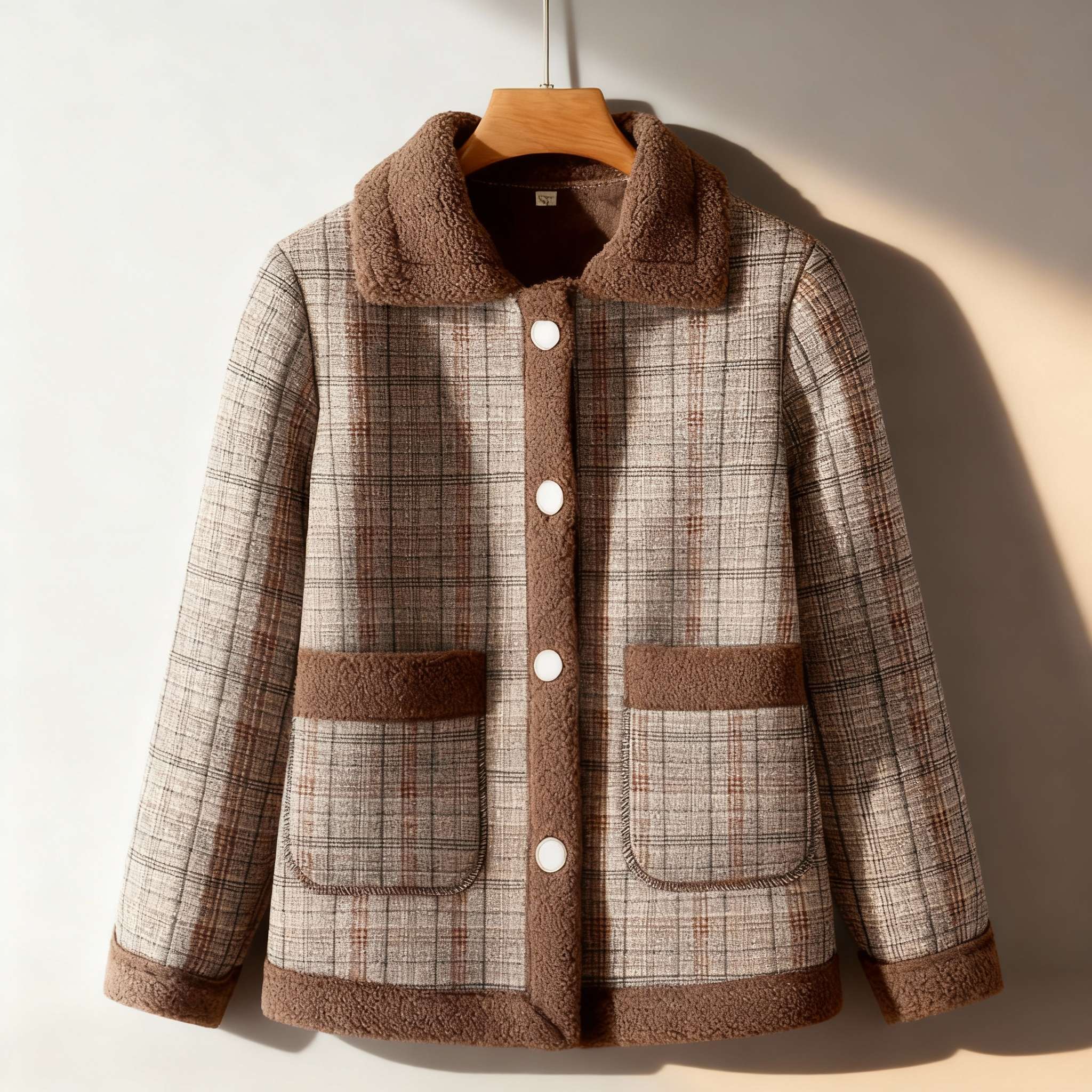 Solan Marseille | Veste à carreaux doublée polaire