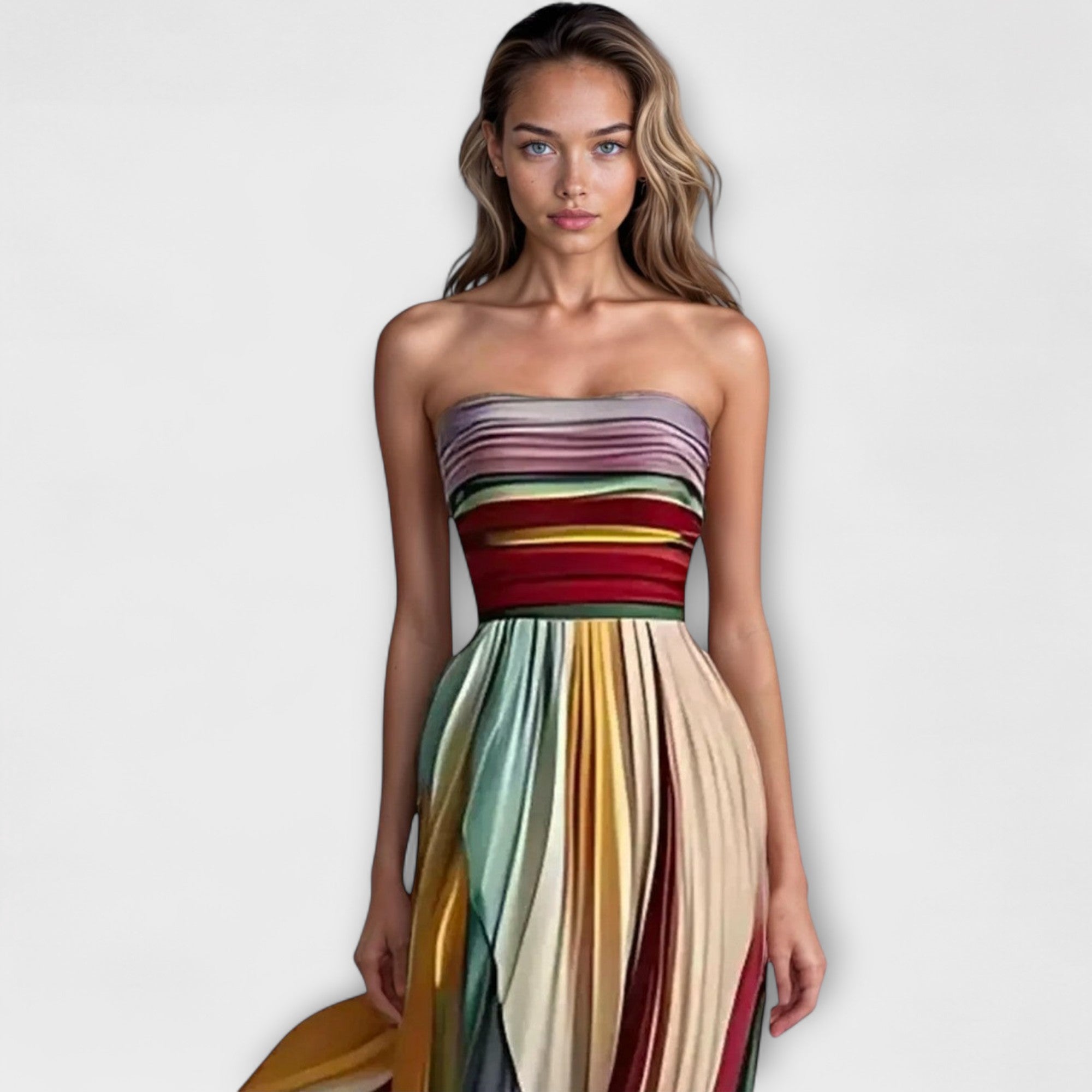 Flora | Robe d'été colorée sans manches
